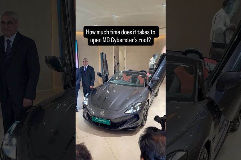 MG Cyberster Convertible Roof Test: Top 5 Features that Impress: