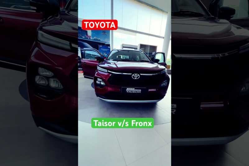 2025 Toyota Taisor V/s Fronx #taisor #toyotataisor