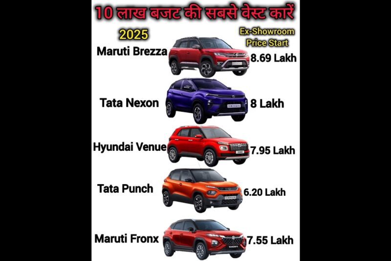 Best Suv Cars Under 10 Lakh Budget in India 2025🔥🔥 Best Mileage SUV Under 10 Lakh✅️ #bestsuv #short.