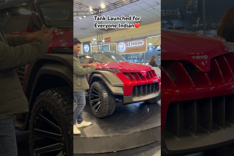 Tank Launched for Indians on Bharat Mobility 2025 by DC, High Speed Sports Car ❤️ #autoexpo2025