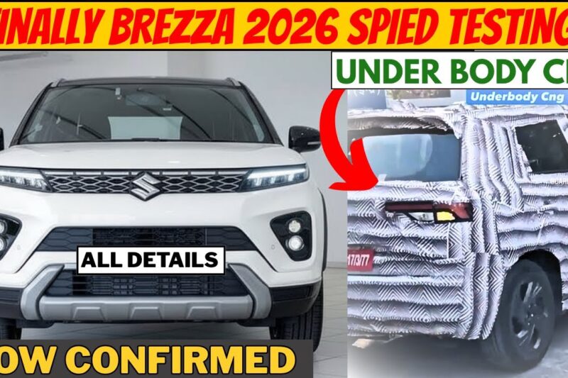 SPIED TESTING 🚀 BREZZA Facelift 2025 CNG launch date | brezza 2025 features | brezza mileage 2025