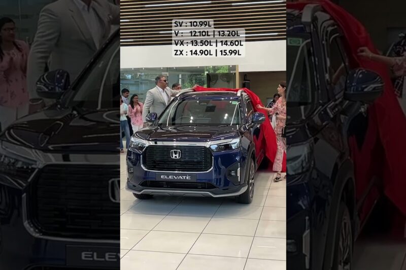 New Honda Elevate Launched @ 10.99L 🔥 #shorts #youtube #cars #honda #elevate2023 #elevate #india
