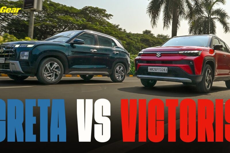 Maruti Suzuki Victoris vs Hyundai Creta – New Petrol SUV Comparison | TopGear India