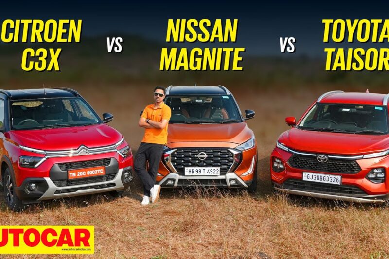 Citroen C3X vs Nissan Magnite vs Toyota Taisor | Best automatic SUV under Rs 12 lakh | Autocar India