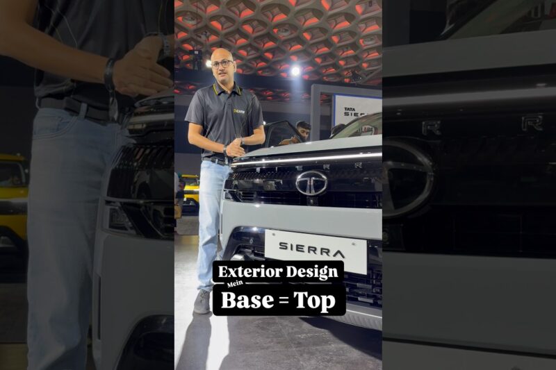 Tata Sierra Base Model Looks Like Top Model 🔥#V3Cars #Tata #Sierra #SUV