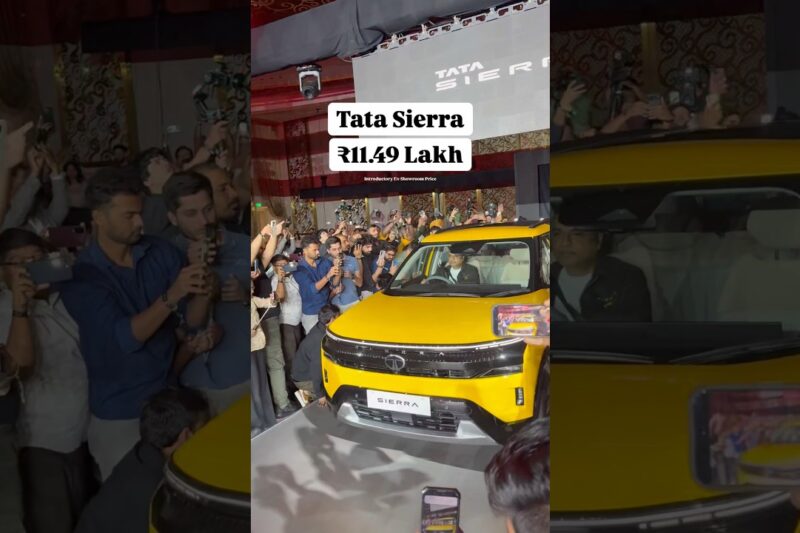 The Tata Sierra Launched — Prices start from ₹11.49 lakh (introductory ex-showroom)