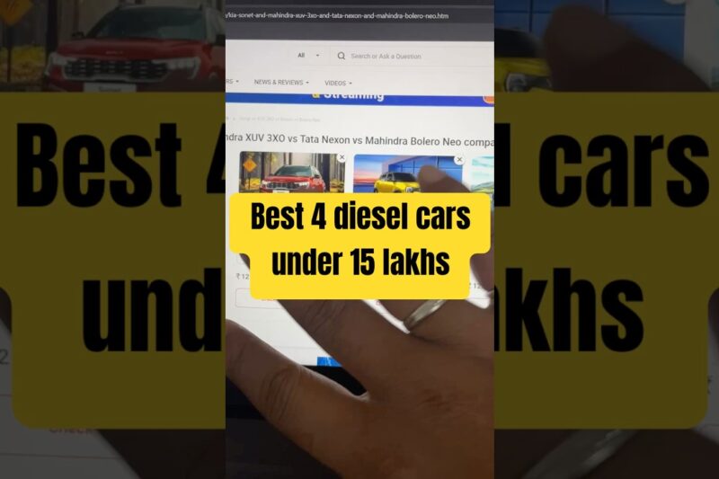 Best diesel cars under 15 lakh budget in india 2025 #automobile #shortsfeed