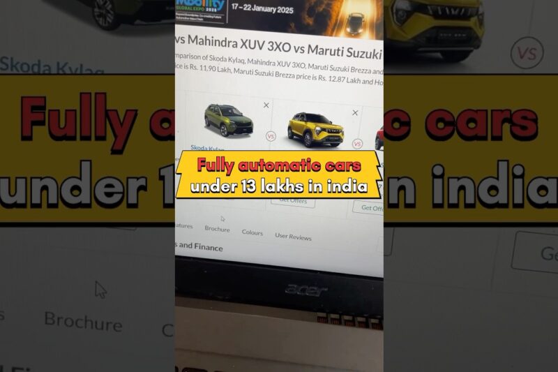 4 best automatic cars under 13 lakhs in india 2025