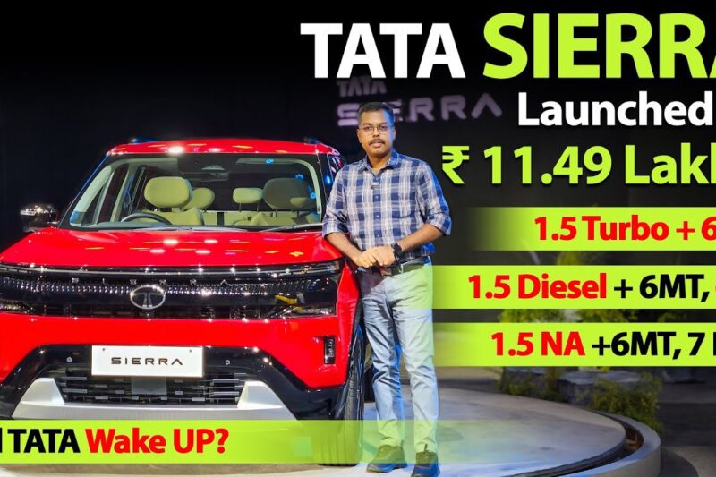 Tata Sierra  – Launched at ₹ 11.49 Lakhs | Two New Engines | Walk – Around Review | MotoWagon.
