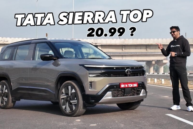 Tata Sierra 2025 Munnar Mist Green Detailed Walkaround:Glass Roof, Boot Space, Interiors & Price ?