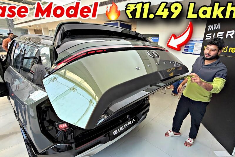 New Tata SIERRA BASE MODEL 2026 is here 👌 ₹11.49 Lakh/-