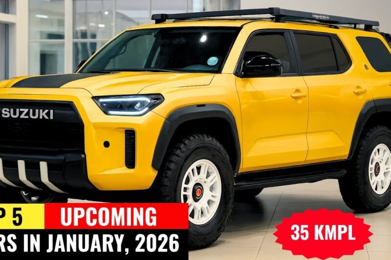 🤑🇮🇳 TOP 5 UPCOMING CARS IN JANUARY 2026 | LAUNCH DATE, PRICE & FEATURES 🚘🔥