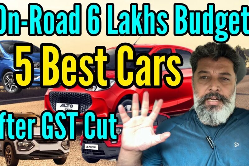 5 Best Cars in 6 Lakhs On Road Budget after GST Cut Prices || MotoWheelz India