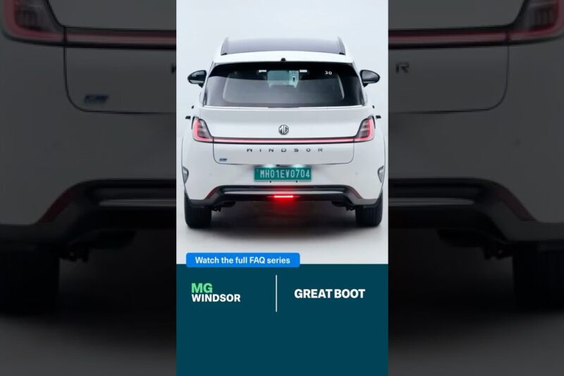 Is the boot good enough? | MG Windsor EV 2025 FAQ #08