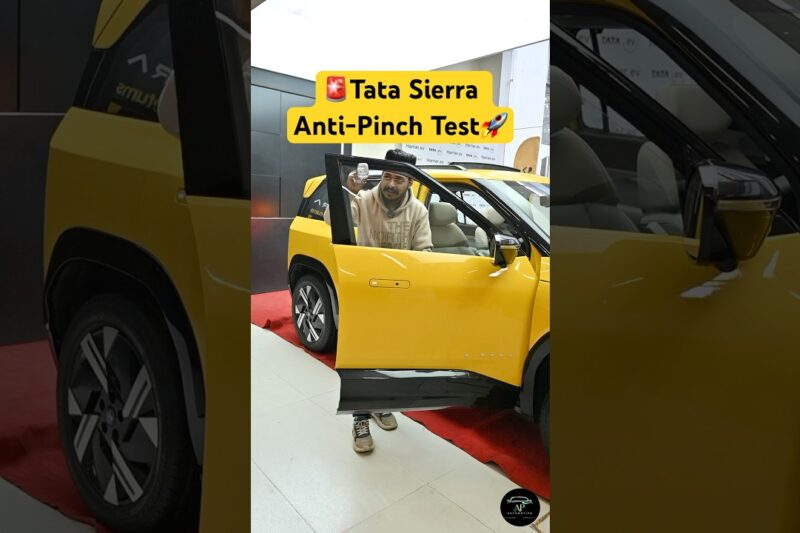 🚀Tata Sierra Anti-Pinch Test🚨Tata Sierra Top model 2025✅Tata Sierra 2025 #ytshorts #shorts #sierra