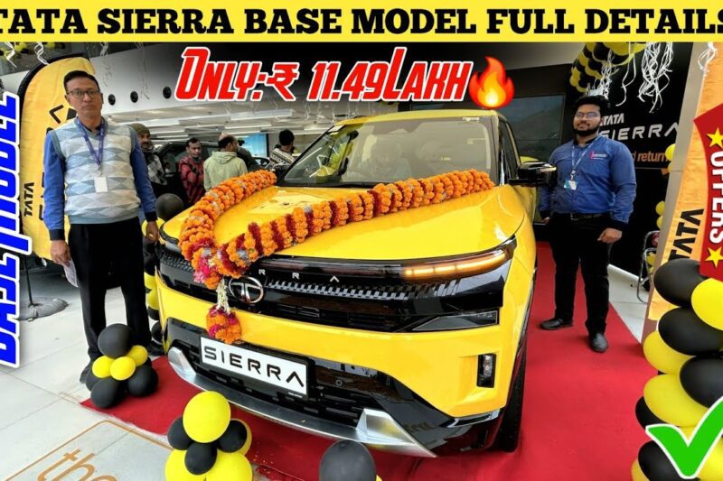 All New Tata SIERRA 2026 Base Model Full Details 😱 || New Tata Sierra Base Model Booking Process