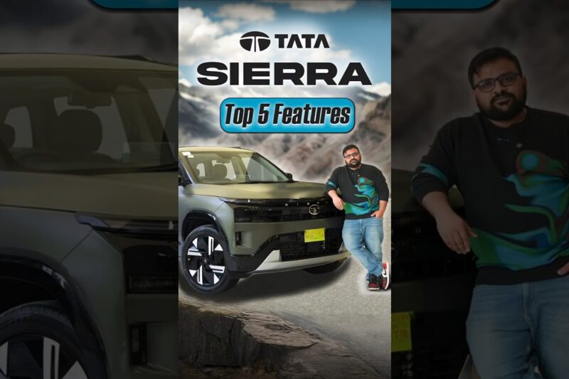 Top 5 Features in Tata Sierra🤯 #automobile #viral #shorts #tataseirra #tata #topfeatures #top5facts