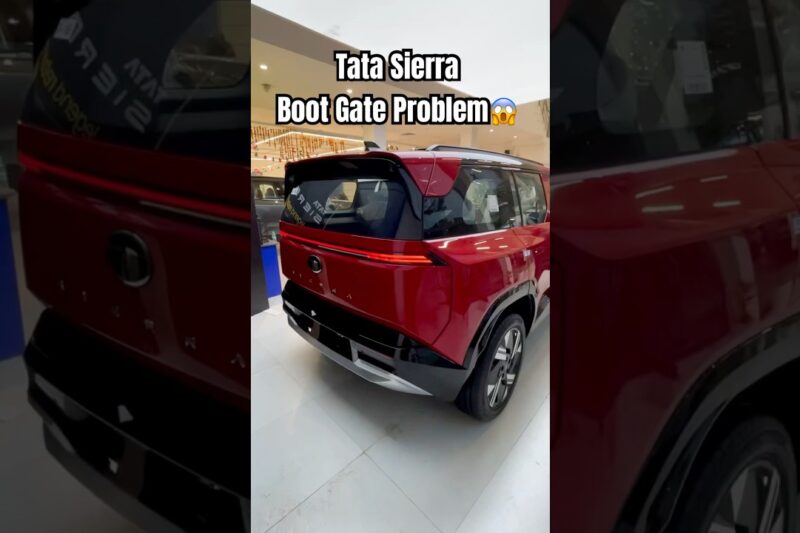 2025 Tata Sierra Boot Gate Problem😱 #bobyautomotive #tatasierra2025