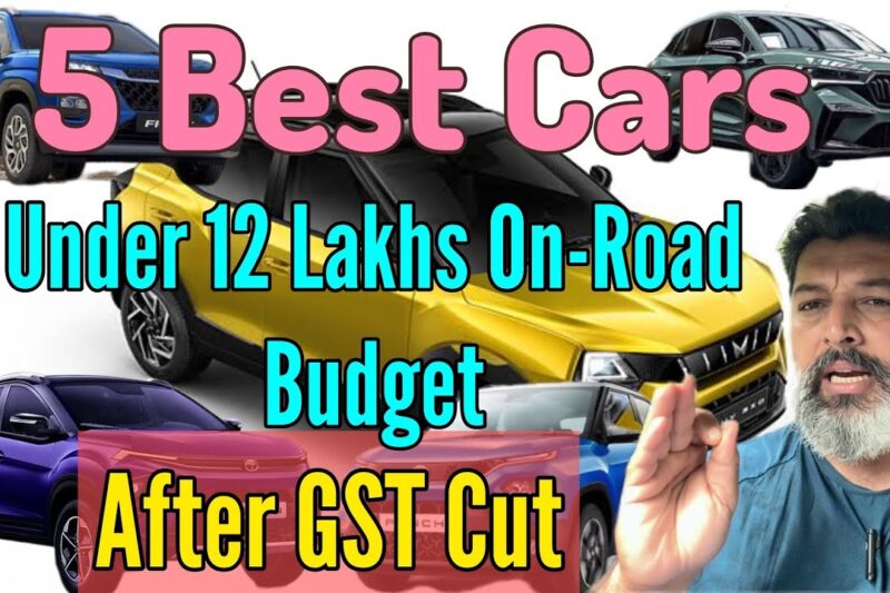 Best 5 Cars Under 12 Lakhs On-Road Budget After GST Cut Price || MotoWheelz India