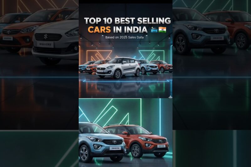 Top 10 India Best Selling Cars 2025 🚗🇮🇳 | नई कारों का बादशाह कौन? | #Shorts