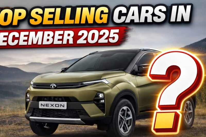 Top 10 best selling cars in December 2025 in India.