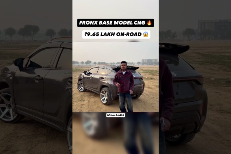 FRONX BASE MODEL CNG 😱₹9.65 LAKH ON-ROAD | WORTH IT? 🔥 #carmodificationindia