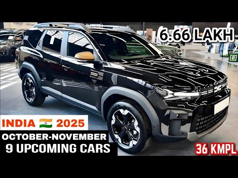 Top 9 Upcoming Cars in India (Oct–Nov 2025) 🚗 | Launch Dates, Prices, Features & Reviews Revealed!