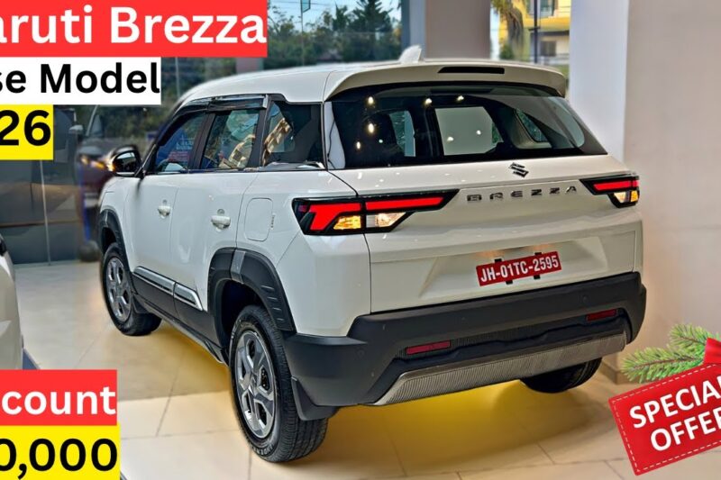 New Maruti Brezza Lxi Base Model 2026🔥 With Discount | Features Price | Brezza Detail Review.