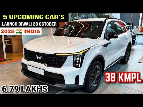 🚗 Top 5 Upcoming Cars Launching This Diwali 2025 in India 🔥 | Price, Features & Full Review!