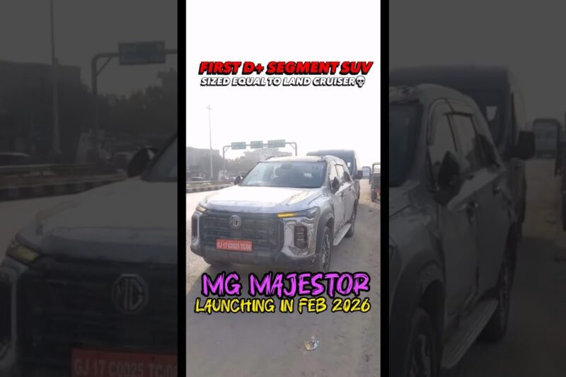 MG Majestor Spied on Indian Roads – First Look at MG’s New Flagship SUV #fortuner #mg #suvcars