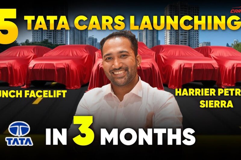 5 Tata Cars Launching in 3 Months 🔥 Tata Sierra Petrol – EV 🔥 Harrier Petrol – Tata Punch Facelift 🔥